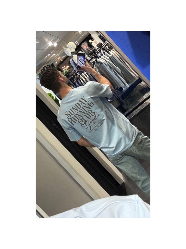 Supply en Co Abdon T-shirt With Backprint 4003 Light blue