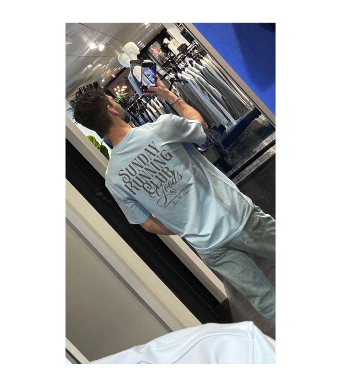 Supply en Co Abdon T-shirt With Backprint 4003 Light blue