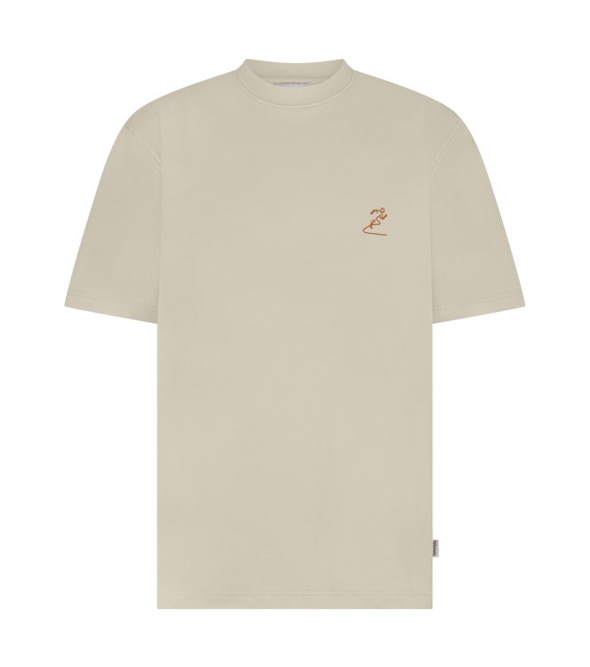 Supply en Co Abdon T-shirt With Backprint 2501 Pebble