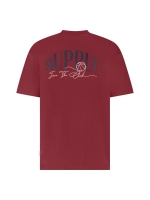 Supply en Co Benson T-shirt With Backprint 6004 Wine red