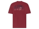 Supply en Co Benson T-shirt With Backprint 6004 Wine red