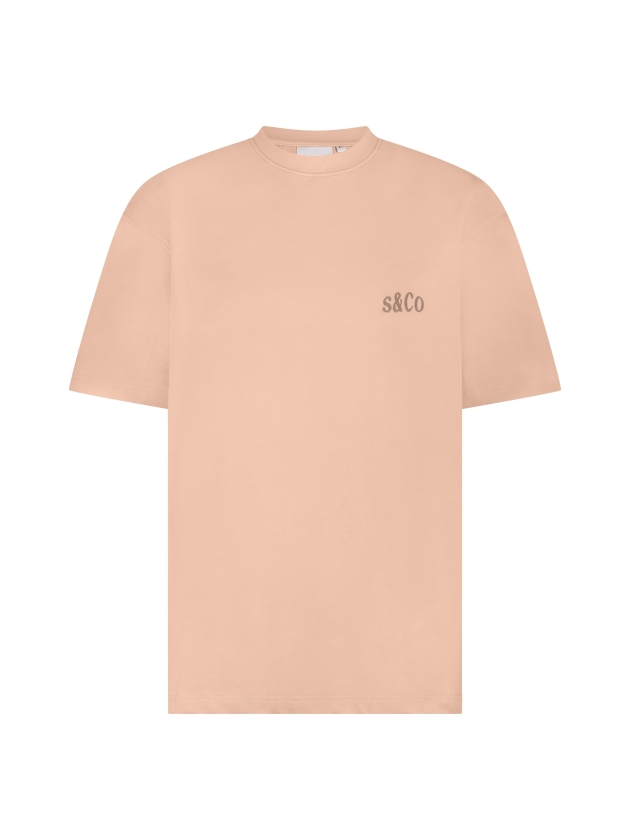Supply en Co Cooper T-shirt With Backprint 8003 Light orange