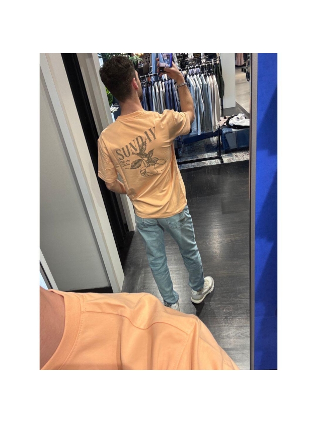 Supply en Co Cooper T-shirt With Backprint 8003 Light orange