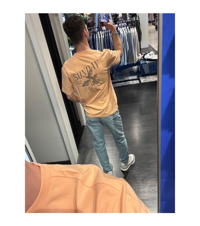 Supply en Co Cooper T-shirt With Backprint 8003 Light orange