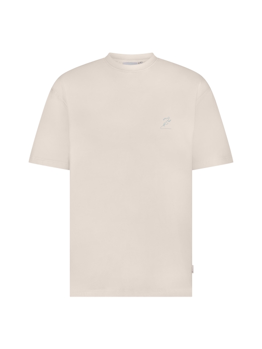 Supply en Co Diego T-shirt With Backprint 1002 Offwhite