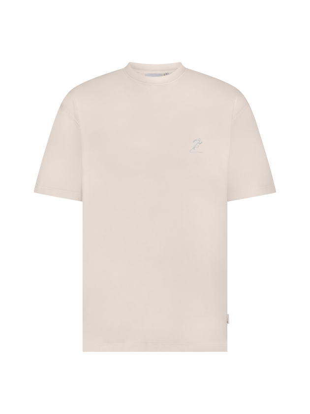 Supply en Co Diego T-shirt With Backprint 1002 Offwhite