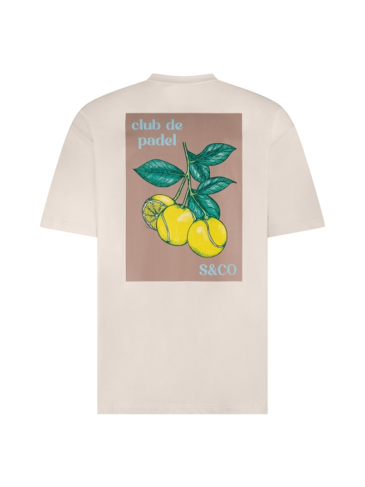 Supply en Co Diego T-shirt With Backprint 1002 Offwhite