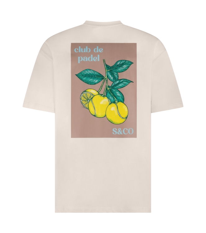 Supply en Co Diego T-shirt With Backprint 1002 Offwhite