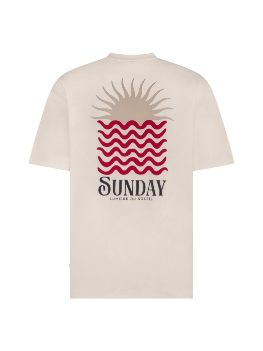 Supply en Co Ezra T-shirt With Backprint 1002 Offwhite
