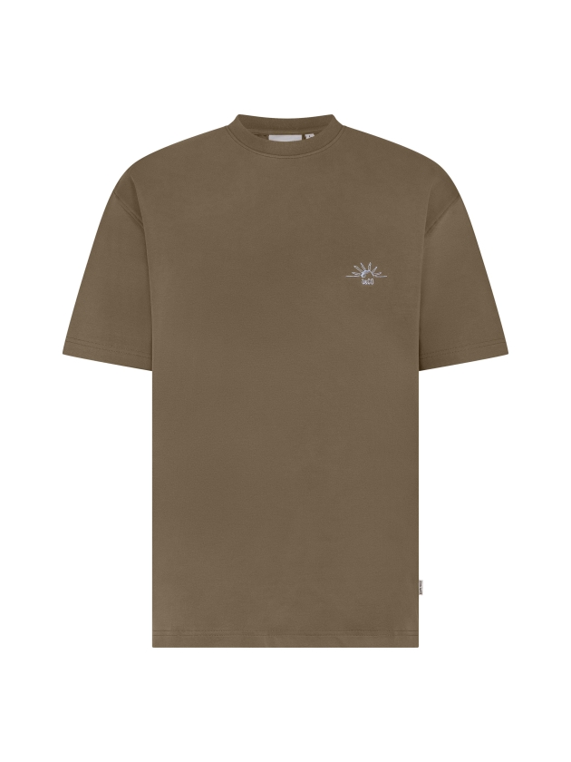 Supply en Co Ezra T-shirt With Backprint 2002 Tabacco