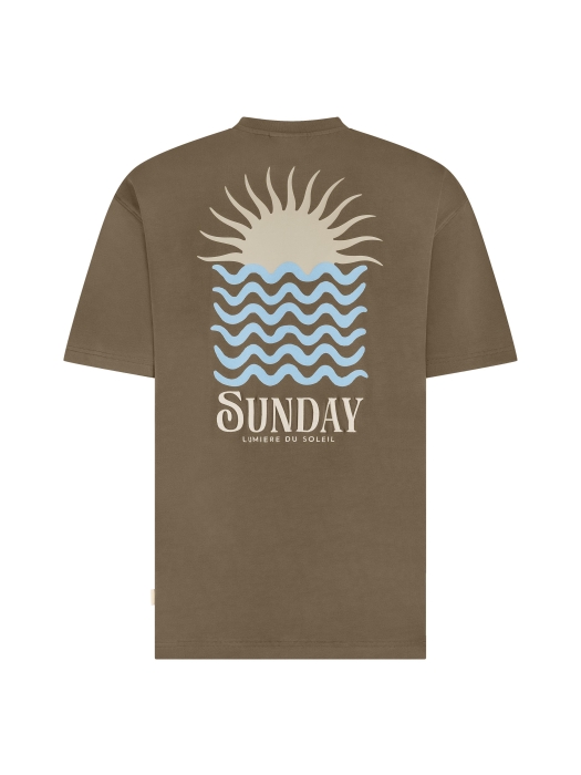 Supply en Co Ezra T-shirt With Backprint 2002 Tabacco