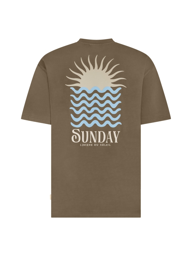 Supply en Co Ezra T-shirt With Backprint 2002 Tabacco