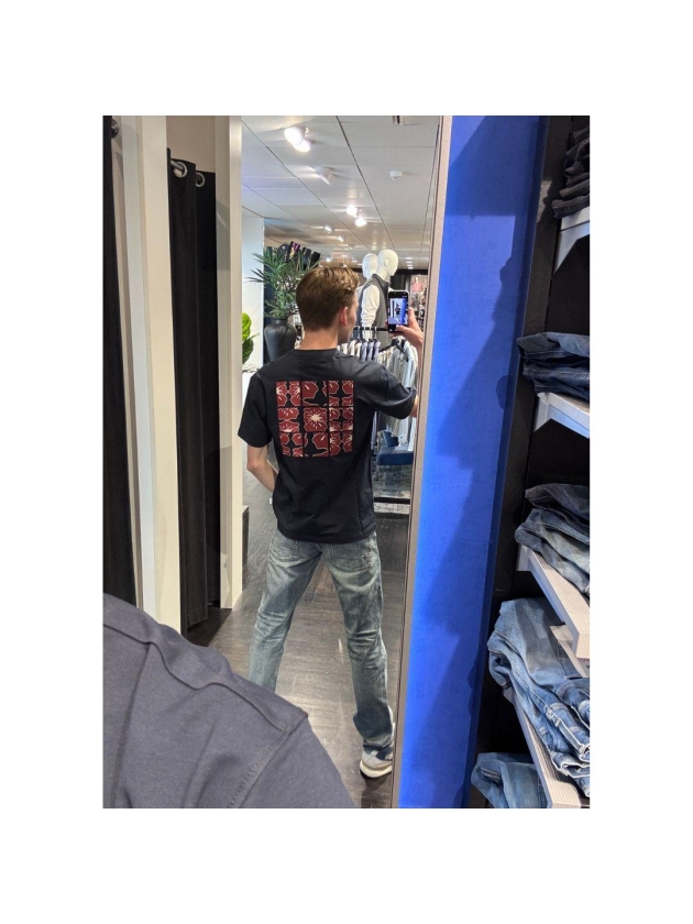 Supply en Co Felton T-shirt With Backprint 4001 Navy