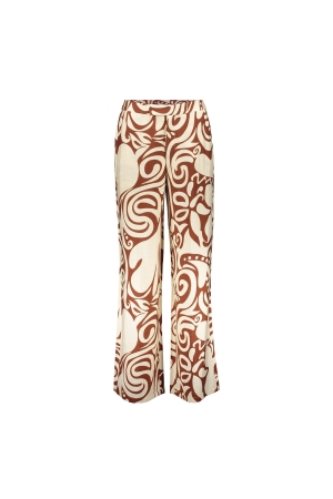 Geisha Pants bi-color 000760 Tabacco