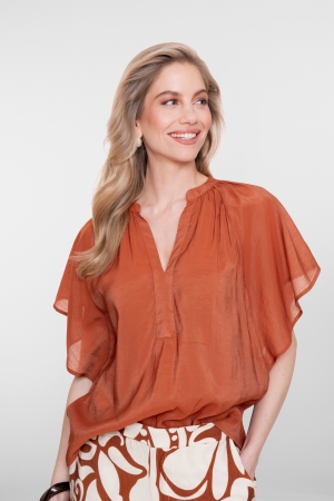 Geisha Top bat sleeve 000202 Ginger