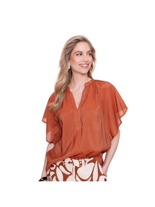 Geisha Top bat sleeve 000202 Ginger