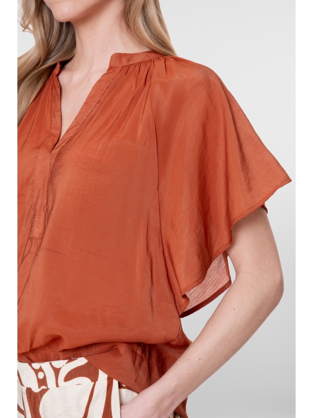 Geisha Top bat sleeve 000202 Ginger