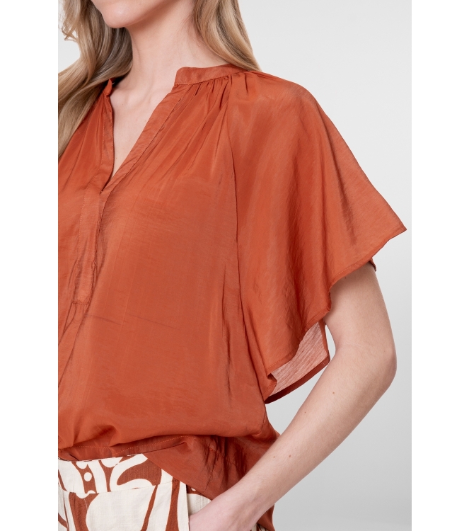 Geisha Top bat sleeve 000202 Ginger