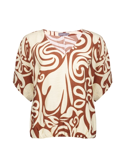Geisha Top bi-color 000760 Tabacco