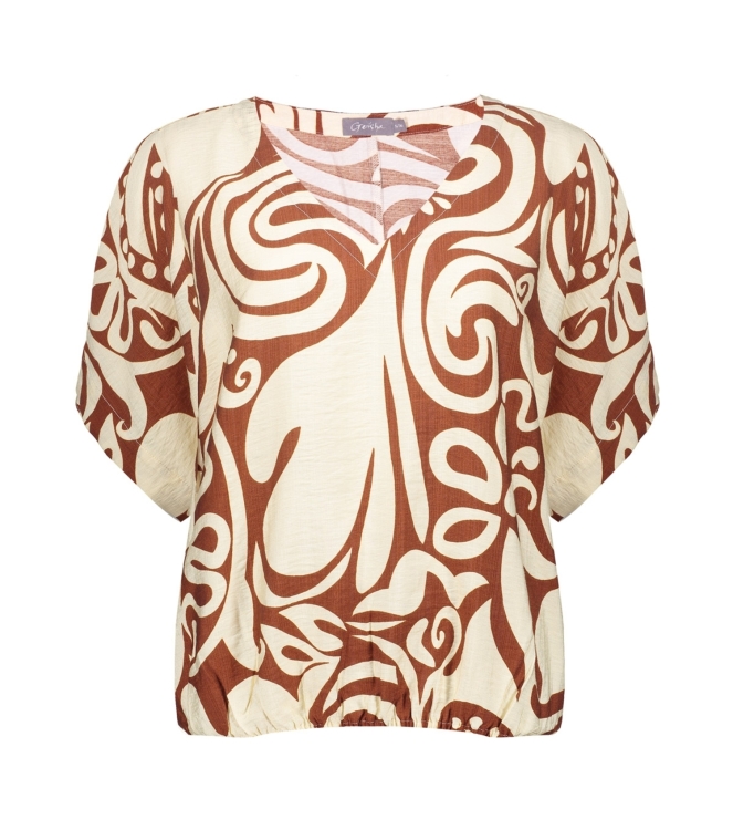 Geisha Top bi-color 000760 Tabacco