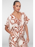 Geisha Top bi-color 000760 Tabacco