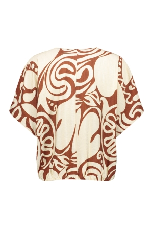 Geisha Top bi-color 000760 Tabacco