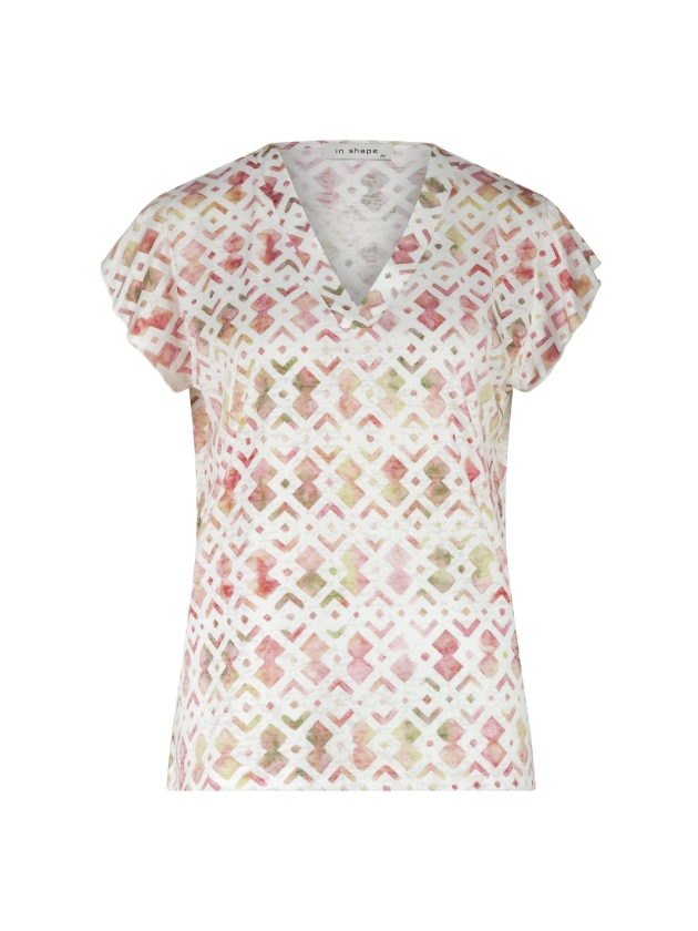 In Shape T-shirt Vivian Geometric 9901 Multicolour