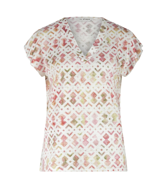 In Shape T-shirt Vivian Geometric 9901 Multicolour