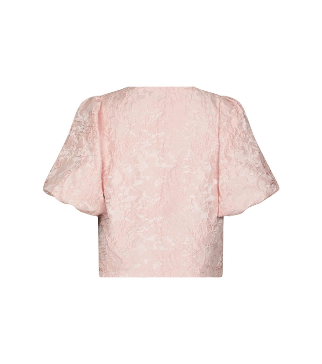 Neo Noir Aisa Soft Brocade Blouse Light pink