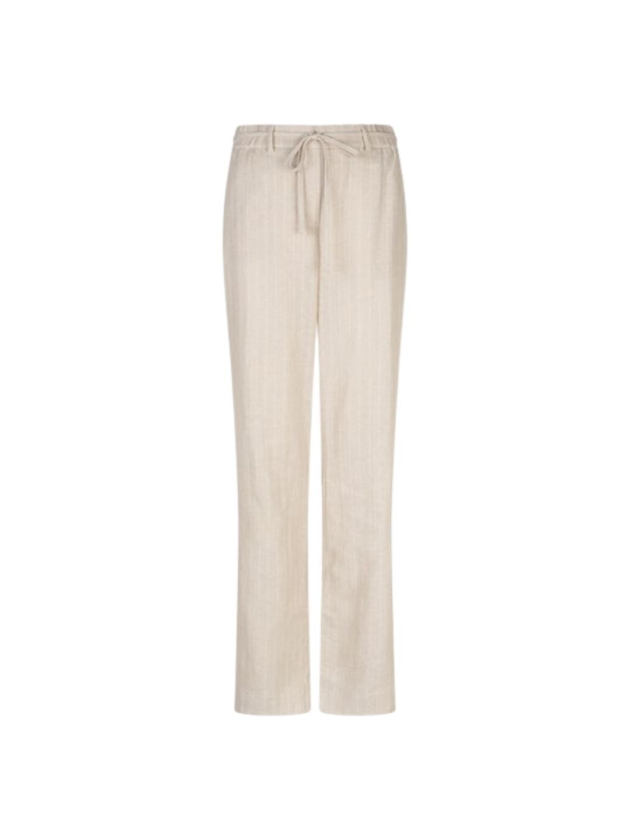 Red Button De Claudette Linen/Visco Pinstripe 99 Pebble