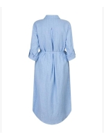 Red Button Shirtdress 31 Light blue
