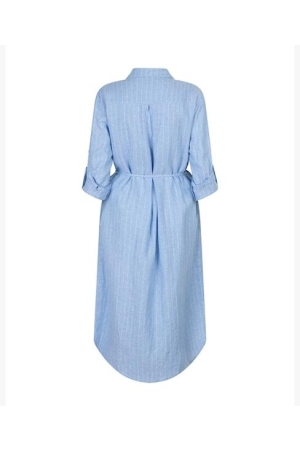Red Button Shirtdress 31 Light blue