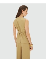 Josh V KIRO fitted waistcoat 623 mustard yellow
