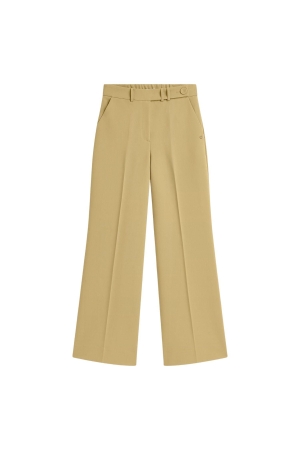 Josh V JESSIE high-rise wide-leg trousers 623 mustard yellow
