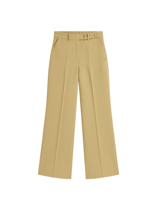 Josh V JESSIE high-rise wide-leg trousers 623 mustard yellow