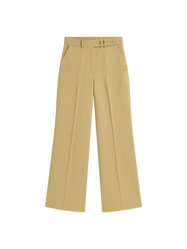 Josh V JESSIE high-rise wide-leg trousers 623 mustard yellow