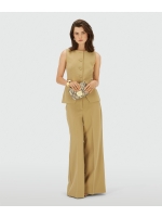 Josh V JESSIE high-rise wide-leg trousers 623 mustard yellow