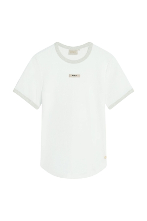 Josh V CODY slim fit logo T-shirt 033 off white