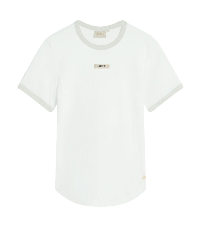 Josh V CODY slim fit logo T-shirt 033 off white