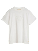 Josh V ROXY CURL oversized T-shirt with logo 033 off white