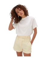 Josh V ROXY CURL oversized T-shirt with logo 033 off white