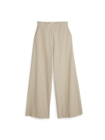 Josh V ODESSA mid-rise wide leg striped trousers 634 stone stripe