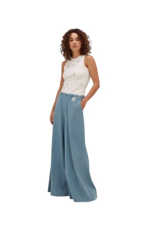 Josh V SWANNY slim fit top with beaded details 033 off white