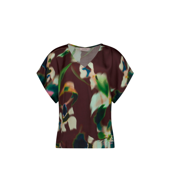 Studio Anneloes Jutta satin flower top 9997 multi color