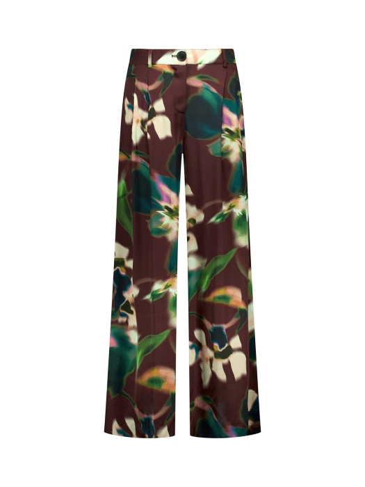Studio Anneloes Sien satin flower trousers 9997 multi color