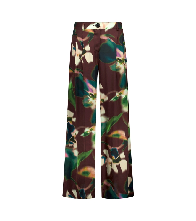 Studio Anneloes Sien satin flower trousers 9997 multi color