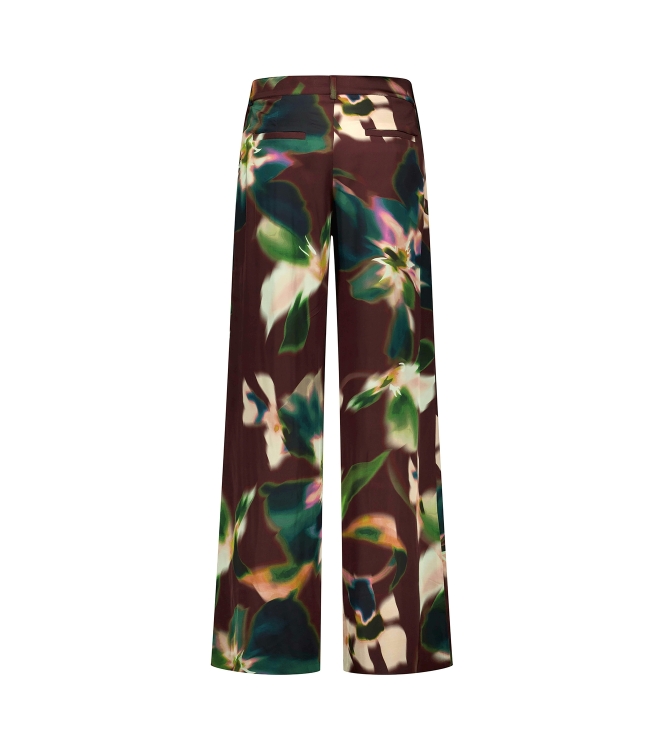 Studio Anneloes Sien satin flower trousers 9997 multi color