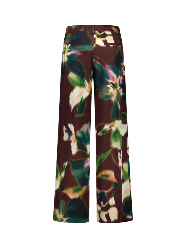 Studio Anneloes Sien satin flower trousers 9997 multi color