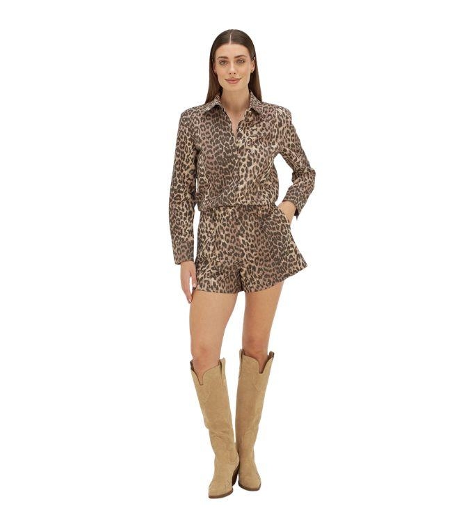 Josh V LILAE jumpsuit with leopard print 604 leopard brown