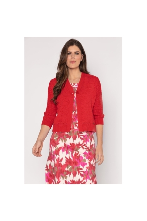 Sarto Fashion Cardigan v-neck r255 deep red